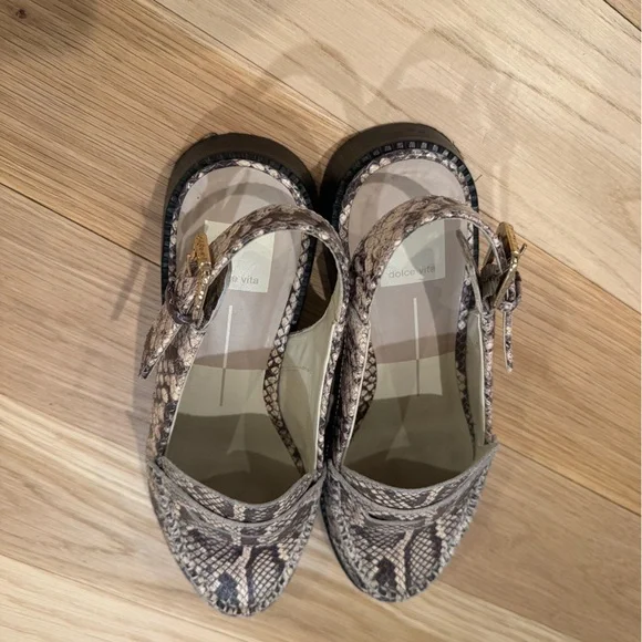 Dolce Vita Hardi  Snakeskin Loafers - Picture 2 of 7